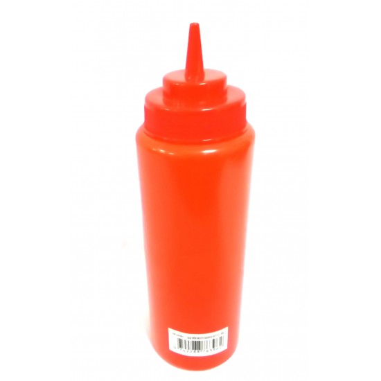 SAUCE BOTTLE RED 32 OZ PLASTIC
